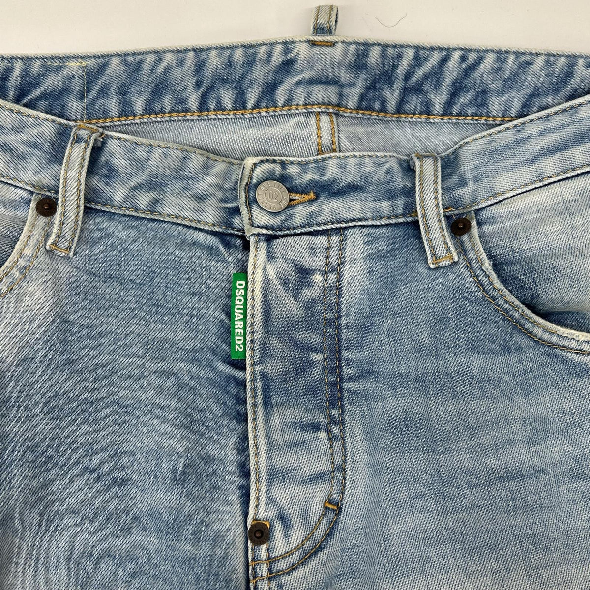DSQUARED2 ディースクエアード S78LB0094 インディゴ コットン SKATER JEAN/スケータージーン ボタンフライデニムパンツ ボトムス