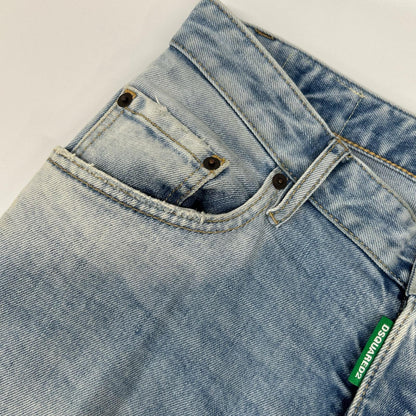 DSQUARED2 ディースクエアード S78LB0094 インディゴ コットン SKATER JEAN/スケータージーン ボタンフライデニムパンツ ボトムス