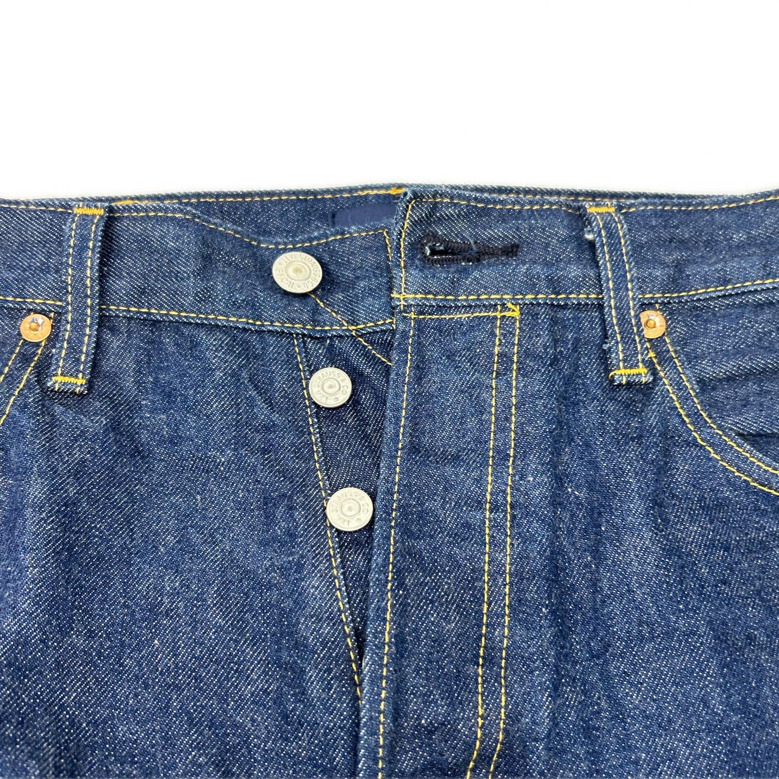 LEVI'S リーバイス インディゴ 日本製 501 ボタンフライ セルビッチデニムパンツ ボトムス