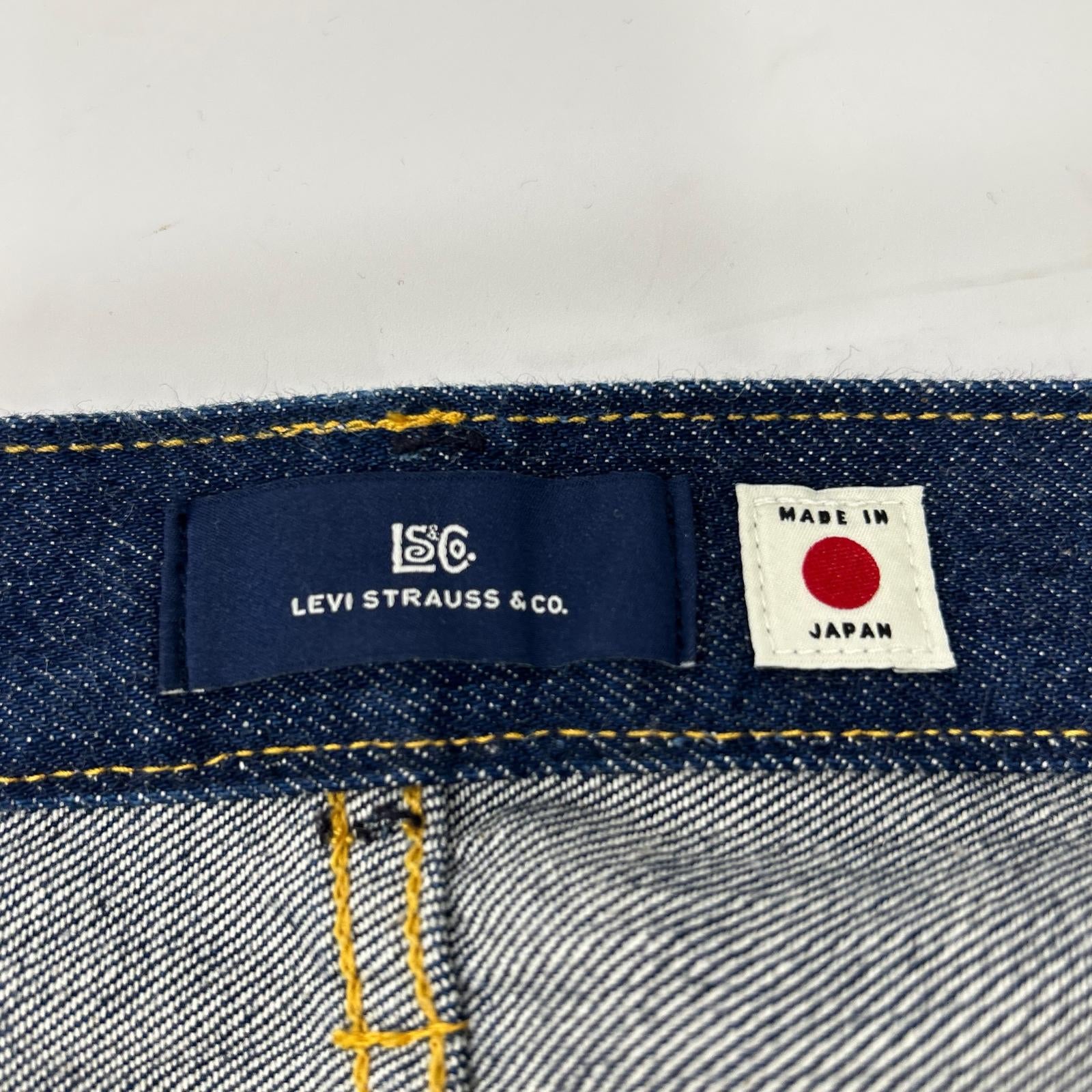 LEVI'S リーバイス インディゴ 日本製 501 ボタンフライ セルビッチデニムパンツ ボトムス