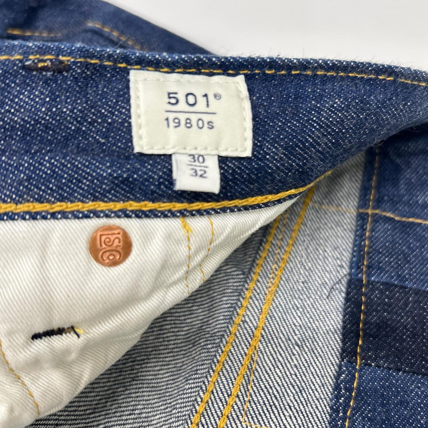 LEVI'S リーバイス インディゴ 日本製 501 ボタンフライ セルビッチデニムパンツ ボトムス