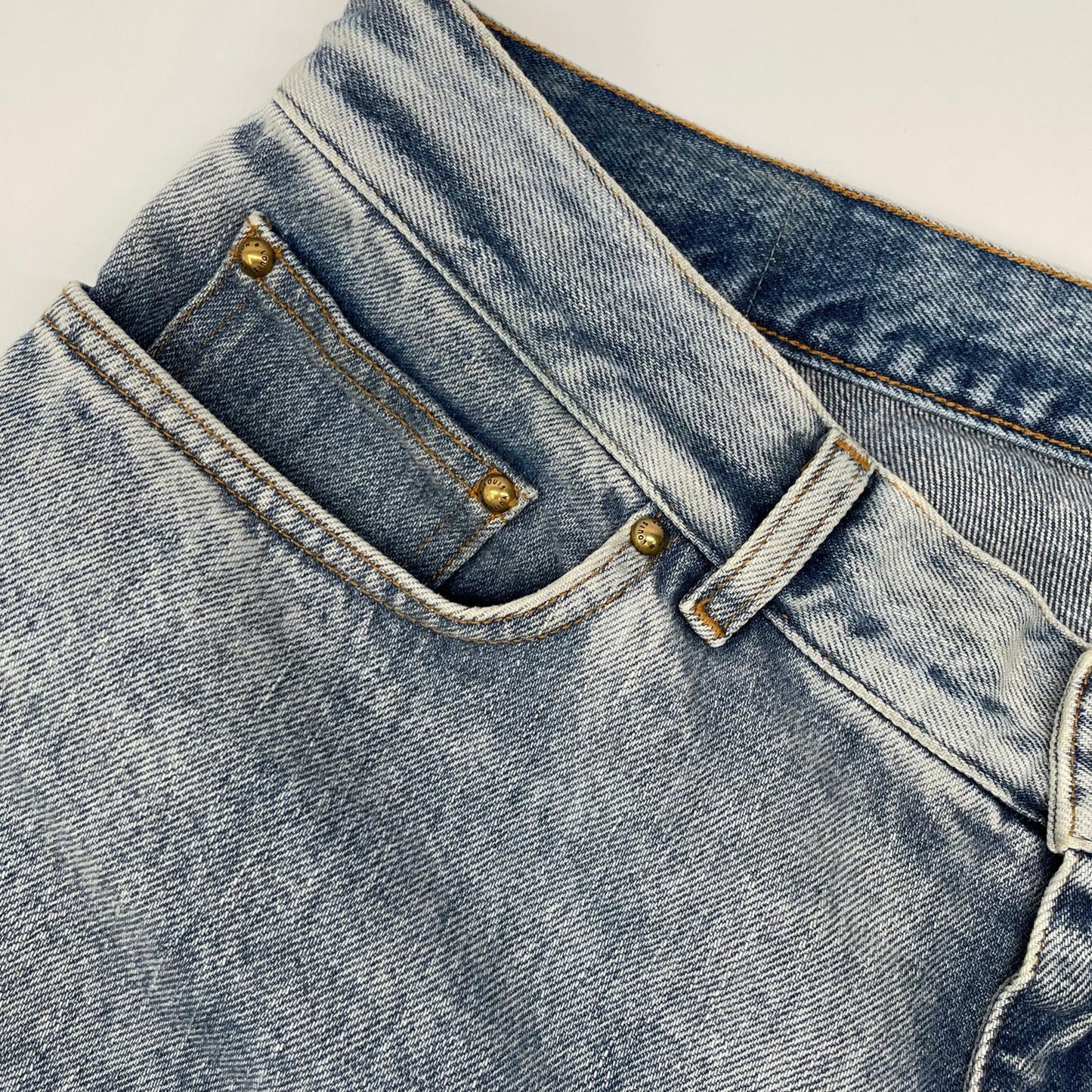LOUIS VUITTON ルイヴィトン 24年製 HJD70WLVP インディゴ WASHED SLIM JEANS/ウォッシュドスリムジーンズ デニムパンツ ボトムス