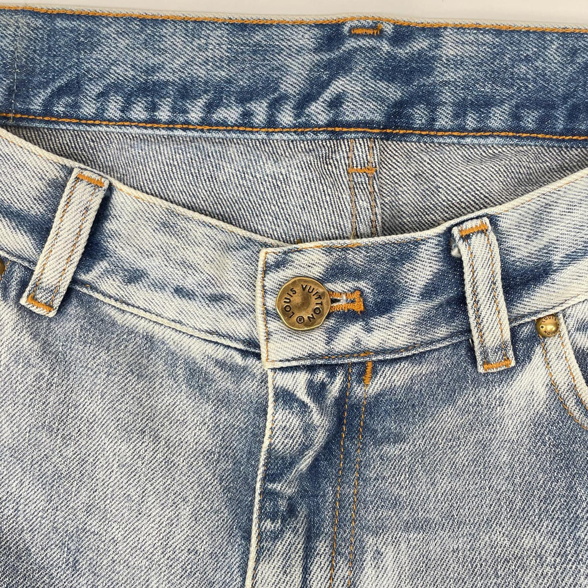 LOUIS VUITTON ルイヴィトン 24年製 HJD70WLVP インディゴ WASHED SLIM JEANS/ウォッシュドスリムジーンズ デニムパンツ ボトムス