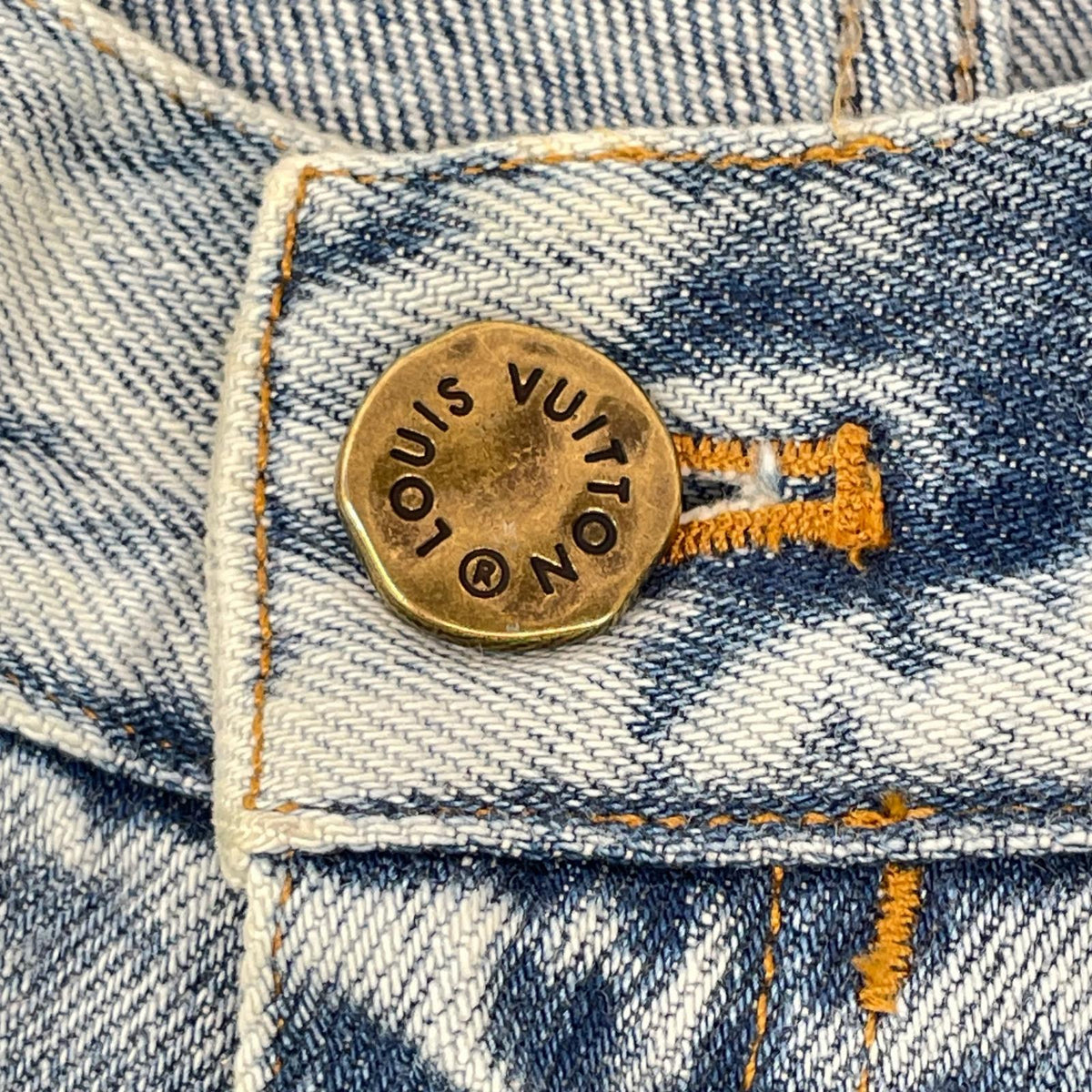LOUIS VUITTON ルイヴィトン 24年製 HJD70WLVP インディゴ WASHED SLIM JEANS/ウォッシュドスリムジーンズ デニムパンツ ボトムス