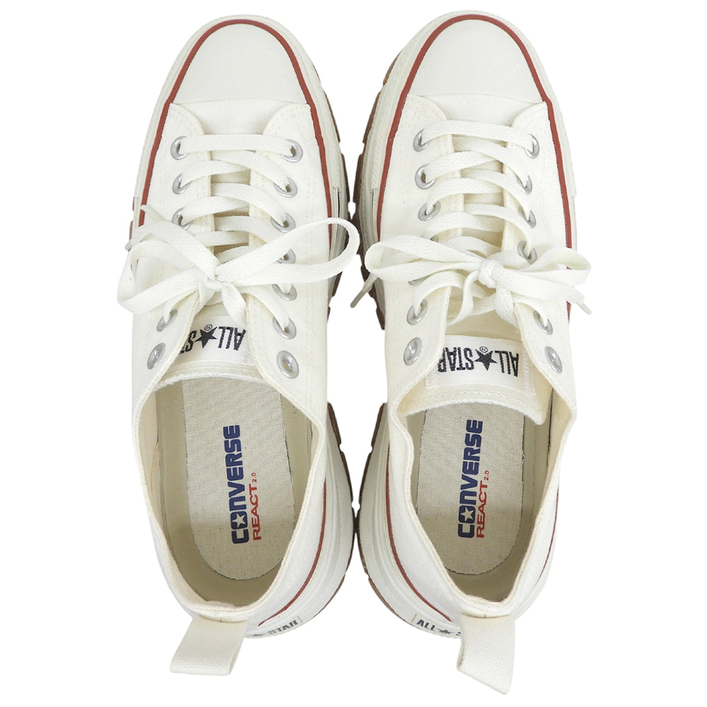 converse コンバース 新品同様 ALL STAR TREKWAVE OX ローカットスニーカー シューズ メンズ アイボリー 27.0cm 1SD665 シューズ