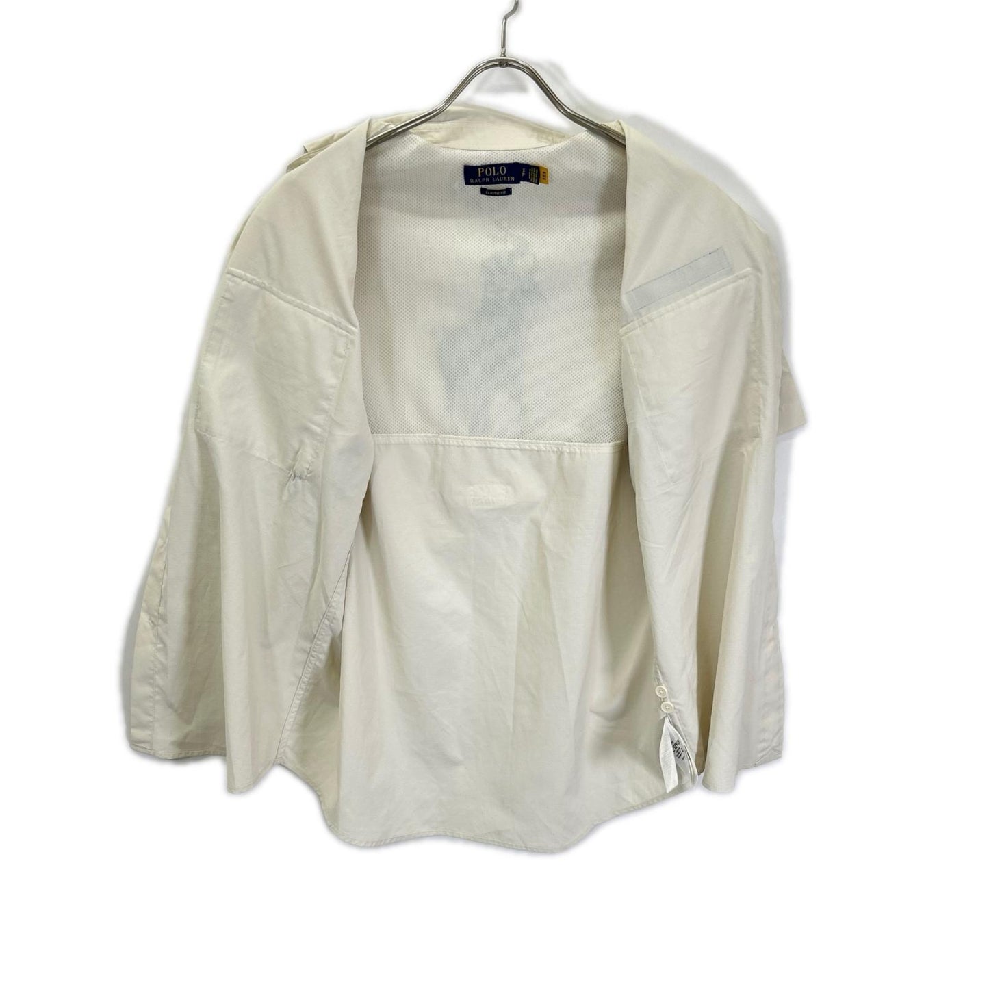 POLObyRalphLauren ポロラルフローレン アイボリー バックプリントビッグポニー フィッシングシャツ トップス