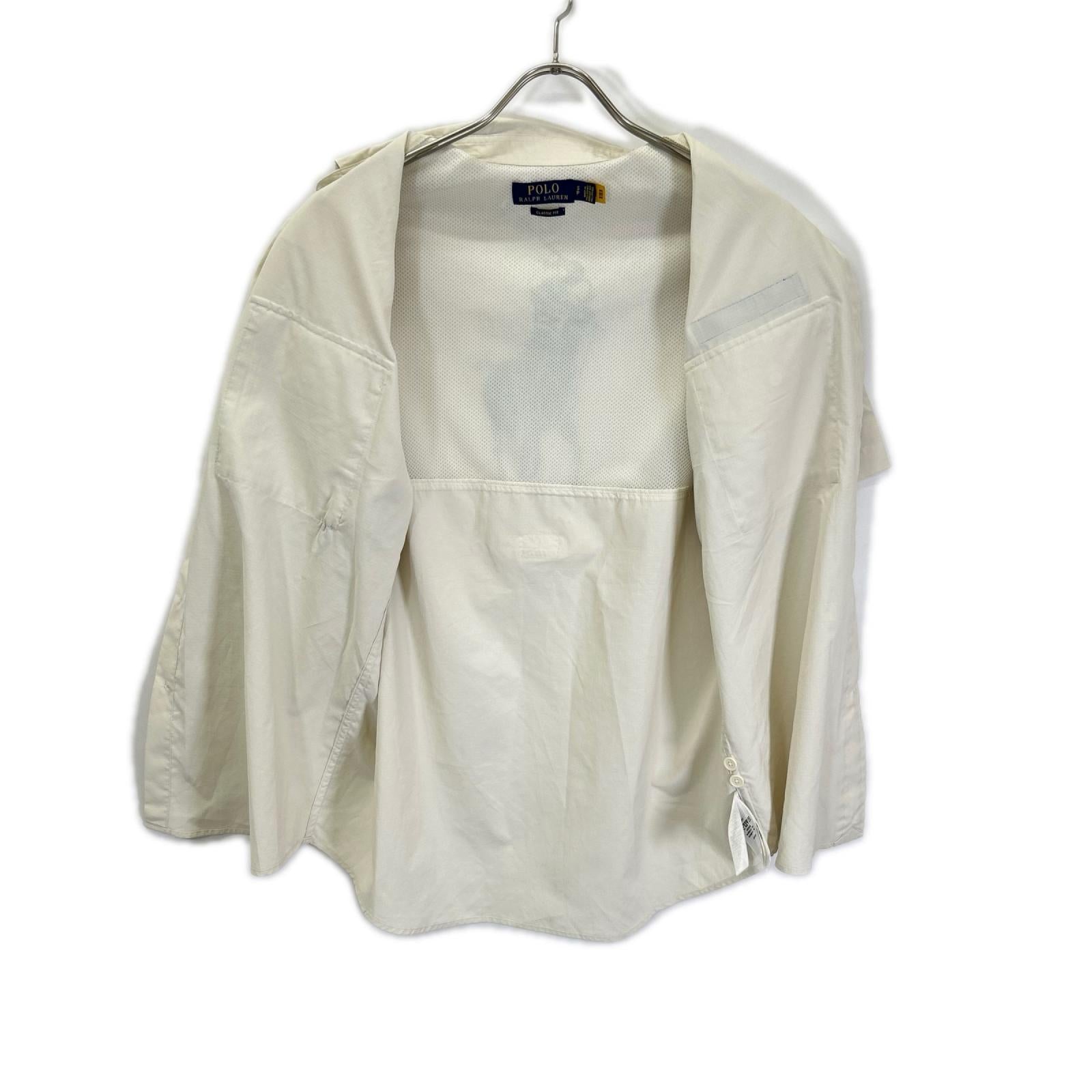 POLObyRalphLauren ポロラルフローレン アイボリー バックプリントビッグポニー フィッシングシャツ トップス
