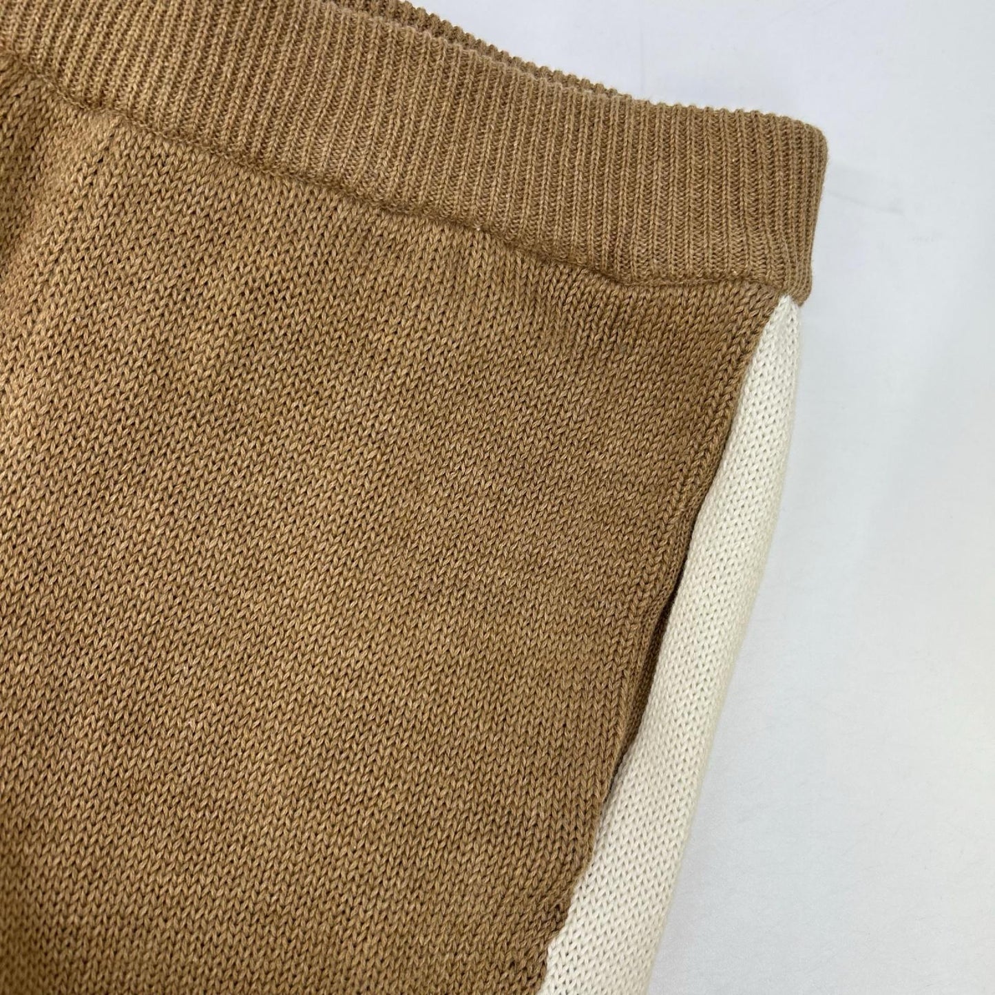 pelleq ペレック KP0902-SA22 ブラウン コットン100 cozy ニットパンツ ボトムス
