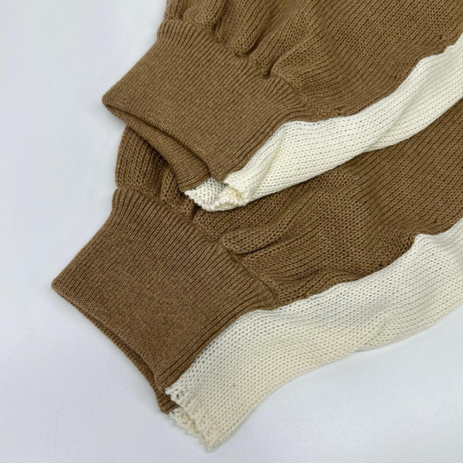pelleq ペレック KP0902-SA22 ブラウン コットン100 cozy ニットパンツ ボトムス