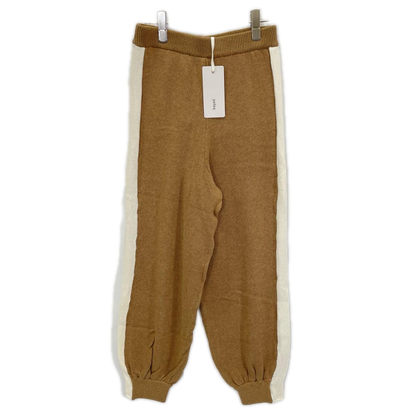 pelleq ペレック KP0902-SA22 ブラウン コットン100 cozy ニットパンツ ボトムス