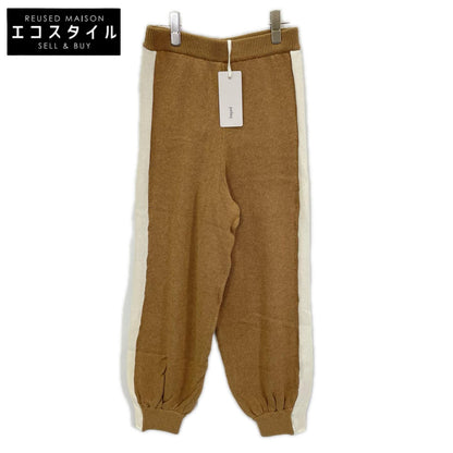 pelleq ペレック KP0902-SA22 ブラウン コットン100 cozy ニットパンツ ボトムス