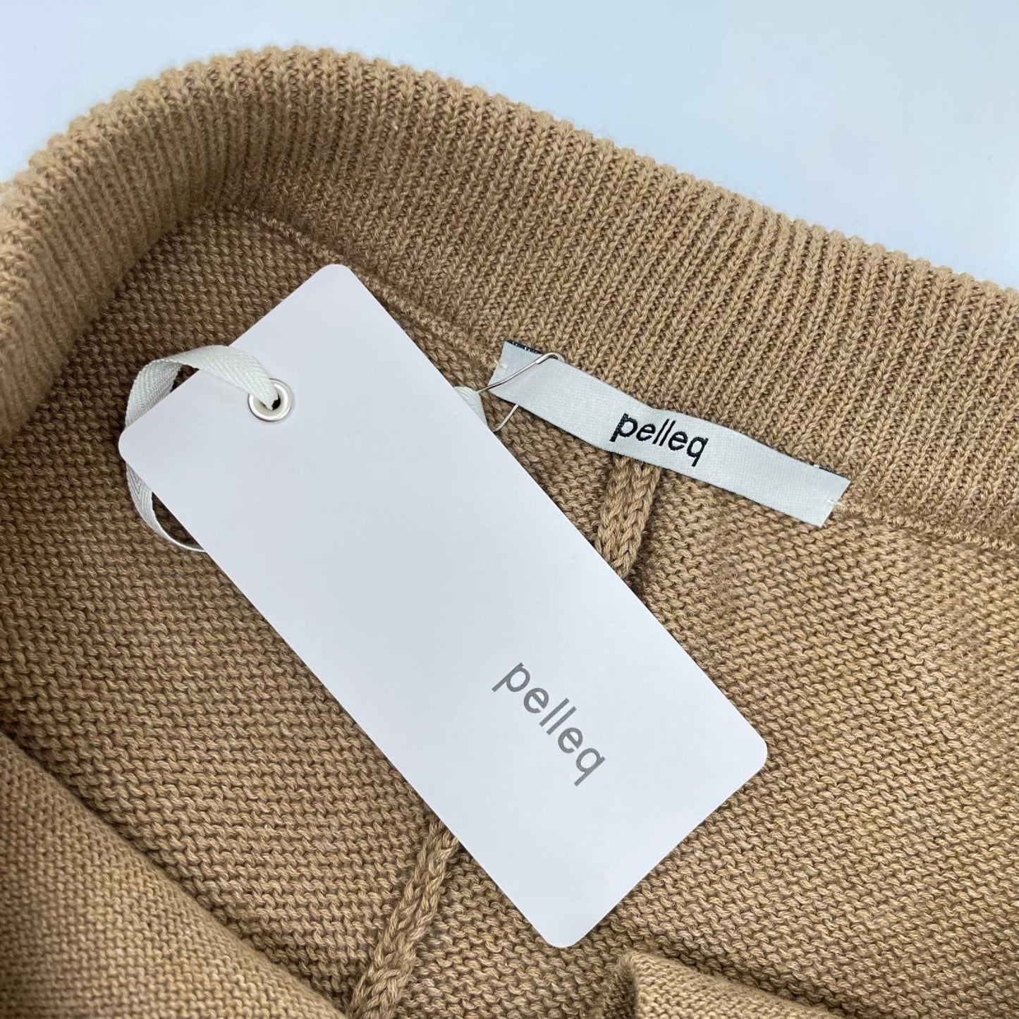 pelleq ペレック KP0902-SA22 ブラウン コットン100 cozy ニットパンツ ボトムス