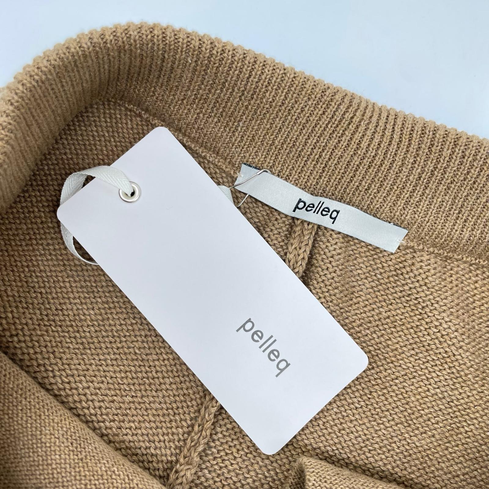 pelleq ペレック KP0902-SA22 ブラウン コットン100 cozy ニットパンツ ボトムス
