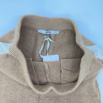 pelleq ペレック KP0902-SA22 ブラウン コットン100 cozy ニットパンツ ボトムス