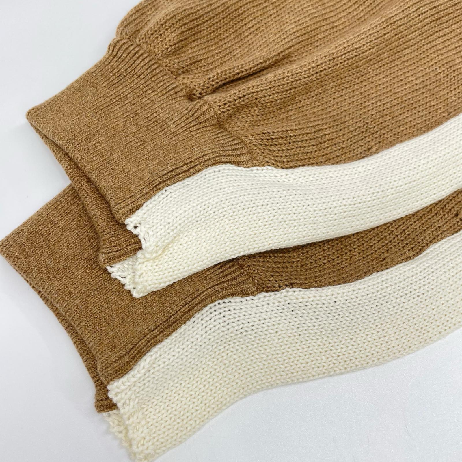 pelleq ペレック KP0902-SA22 ブラウン コットン100 cozy ニットパンツ ボトムス