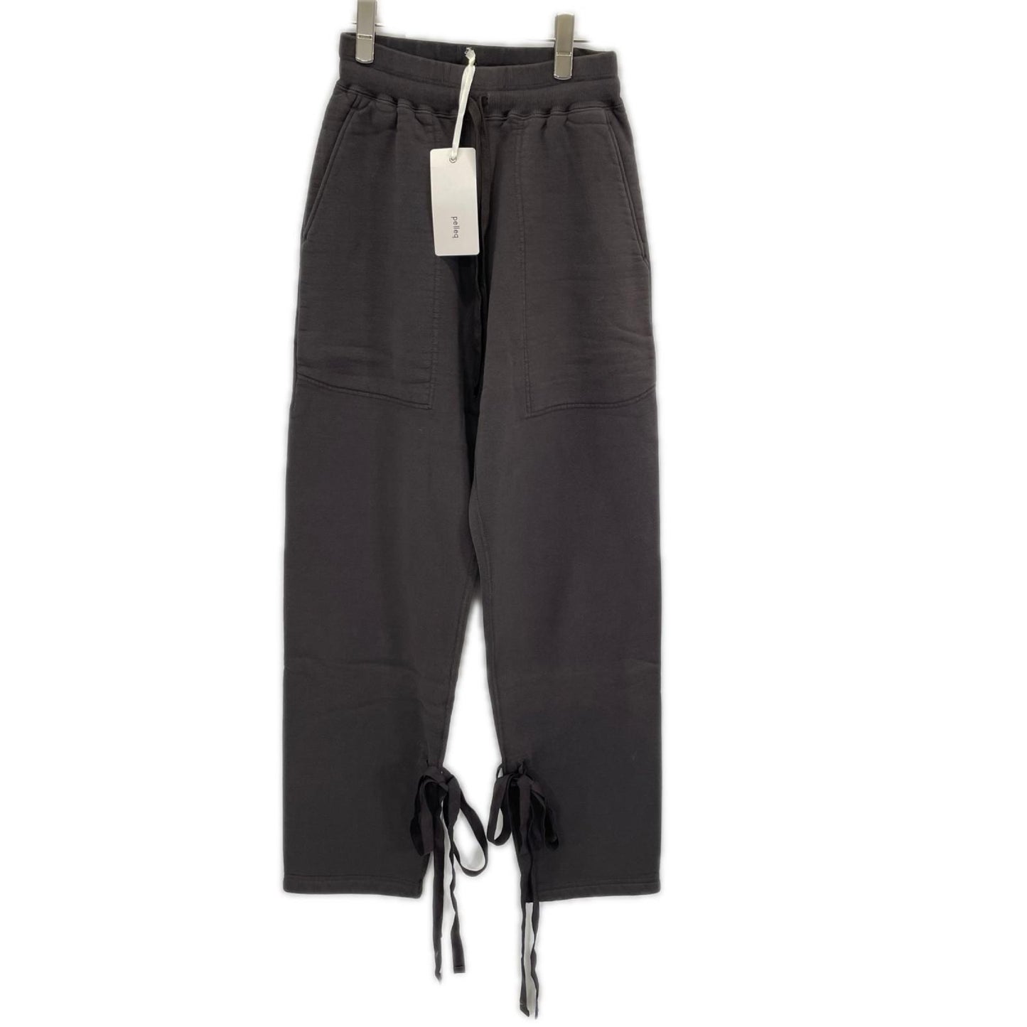 pelleq ペレック SP0806-WS21 ブラウン コットン100 Hem String スウェットパンツ ボトムス