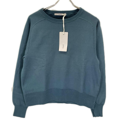pelleq ペレック SS1001-AW22 ブルー コットン100 ラグランスリーブ スウェットシャツ トップス