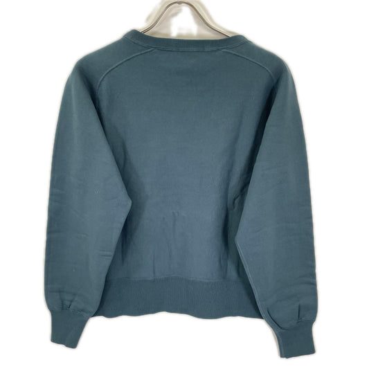 pelleq ペレック SS1001-AW22 ブルー コットン100 ラグランスリーブ スウェットシャツ トップス