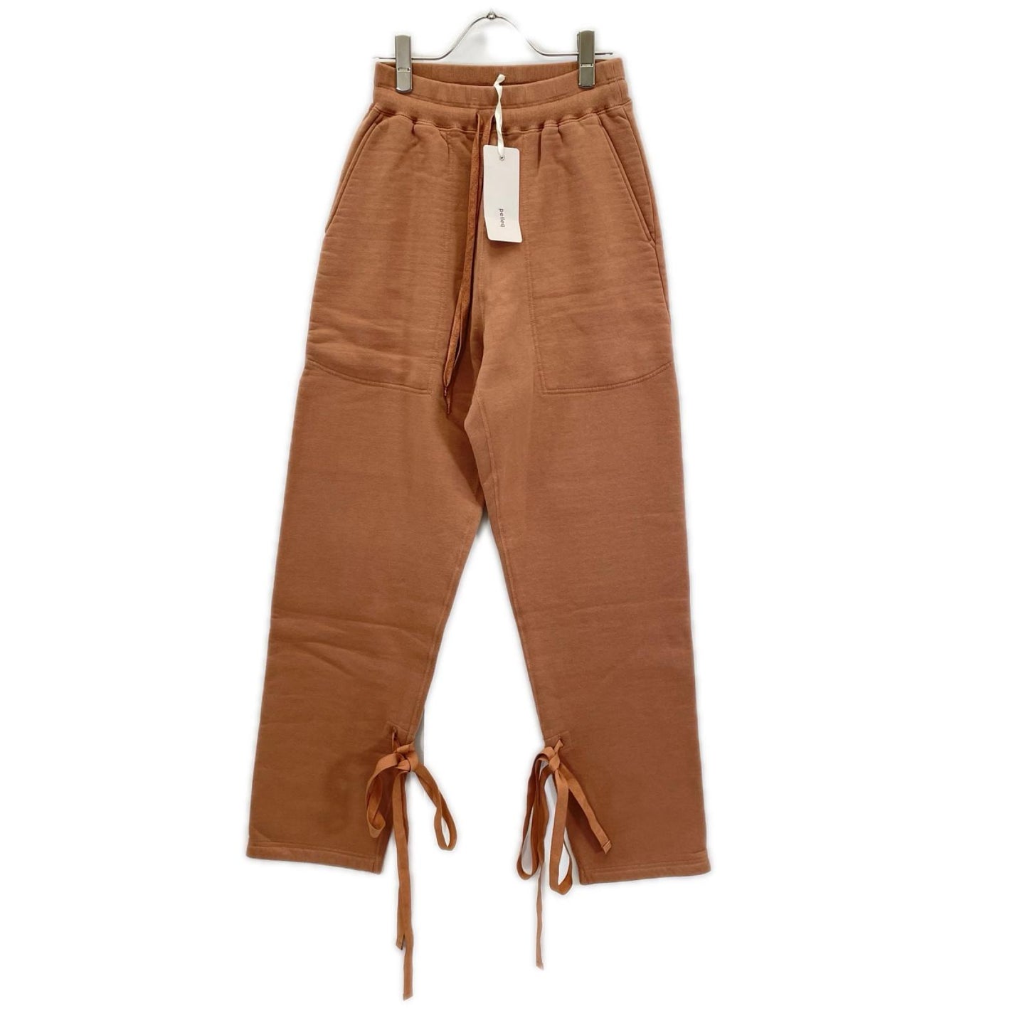 pelleq ペレック SP0806-WS21 ピンク コットン100 Hem String スウェットパンツ ボトムス