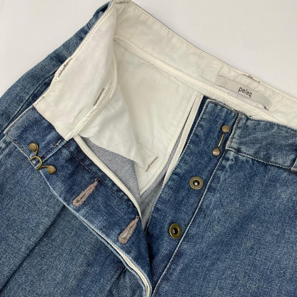 pelleq ペレック PT0708-SS17 インディゴ コットン100 ジョッパーズパンツ ボトムス