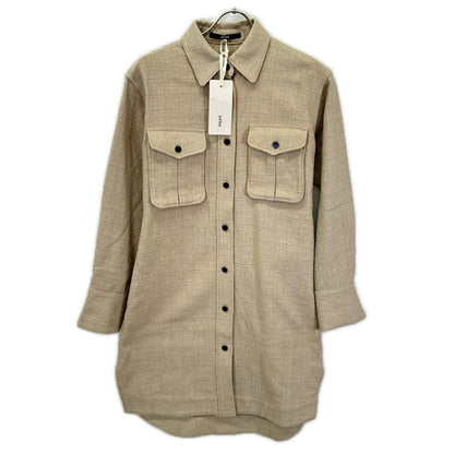 pelleq ペレック OP0302-SS19 ベージュ コットン100 サファリドレスシャツ トップス