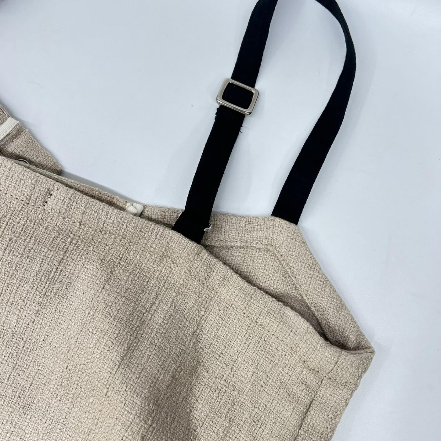 pelleq ペレック OP0303-SS19 ベージュ コットン100 サマーツイード キャミソールワンピース ワンピース
