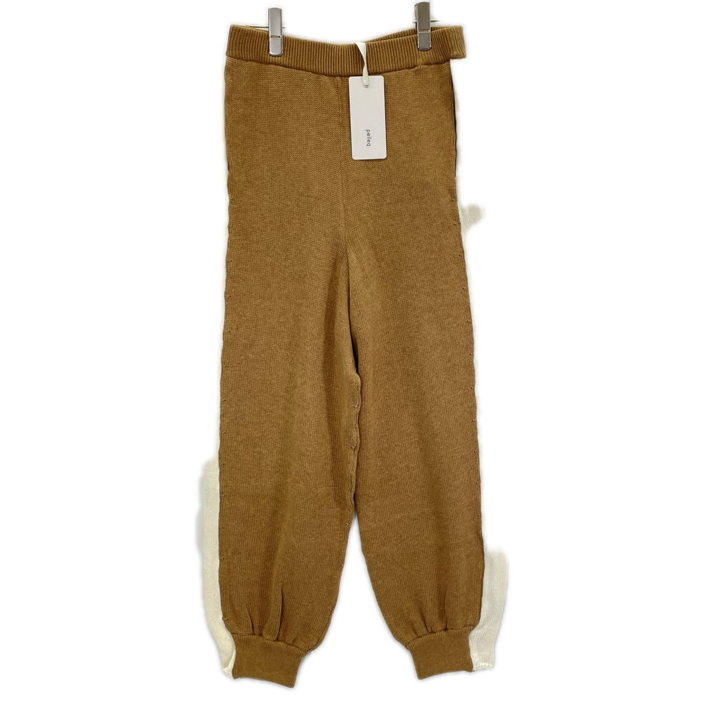 pelleq ペレック KP0902-SA22 ブラウン コットン100 cozy ニットパンツ ボトムス