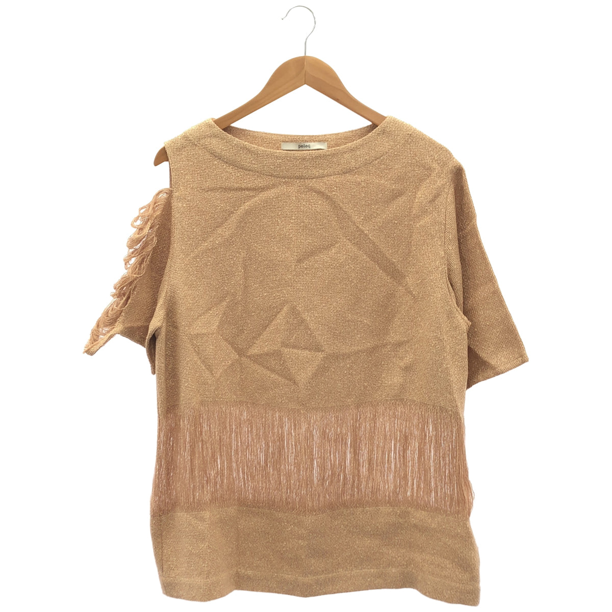 pelleq ペレック SB0102-SS21 ピンク paper cotton string top トップス