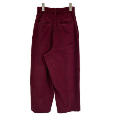 pelleq ペレック PT0403-AW22 ボルドー ウールコットン コーデュロイ トラックパンツ ボトムス