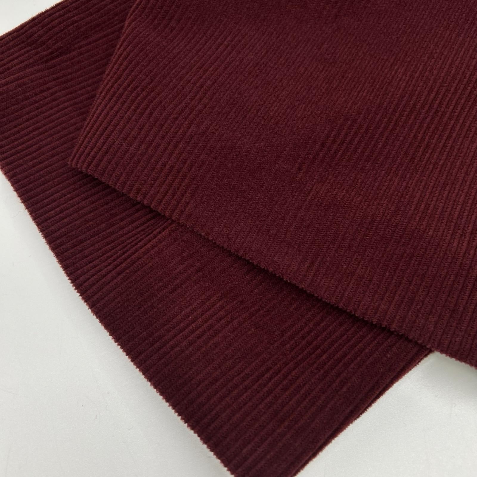 pelleq ペレック PT0403-AW22 ボルドー ウールコットン コーデュロイ トラックパンツ ボトムス