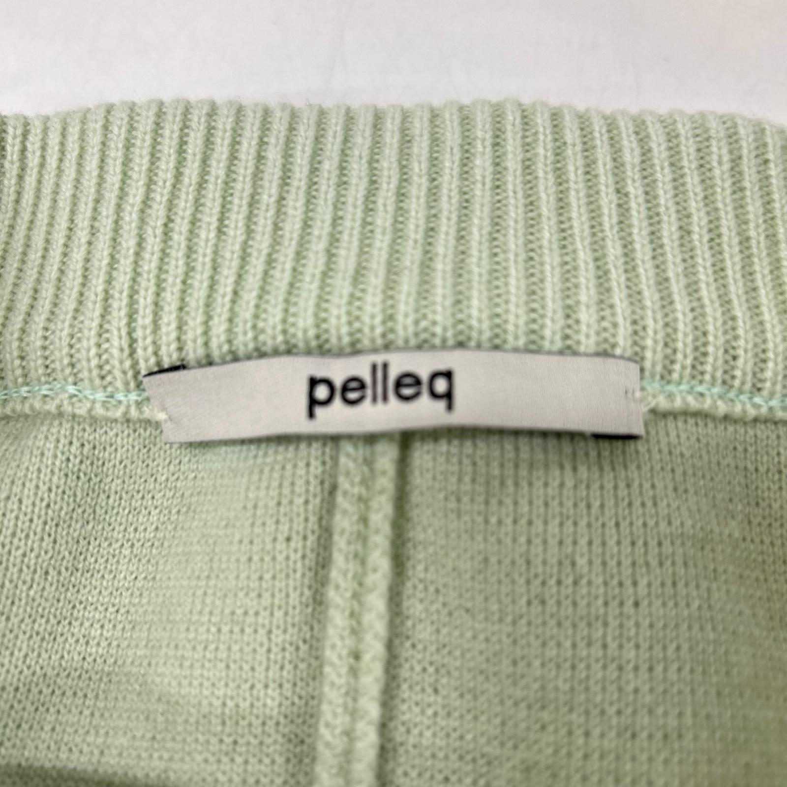 pelleq ペレック KP1007-WS21 ミントグリーン カシミヤ100 ニット スラックスイージーパンツ ボトムス