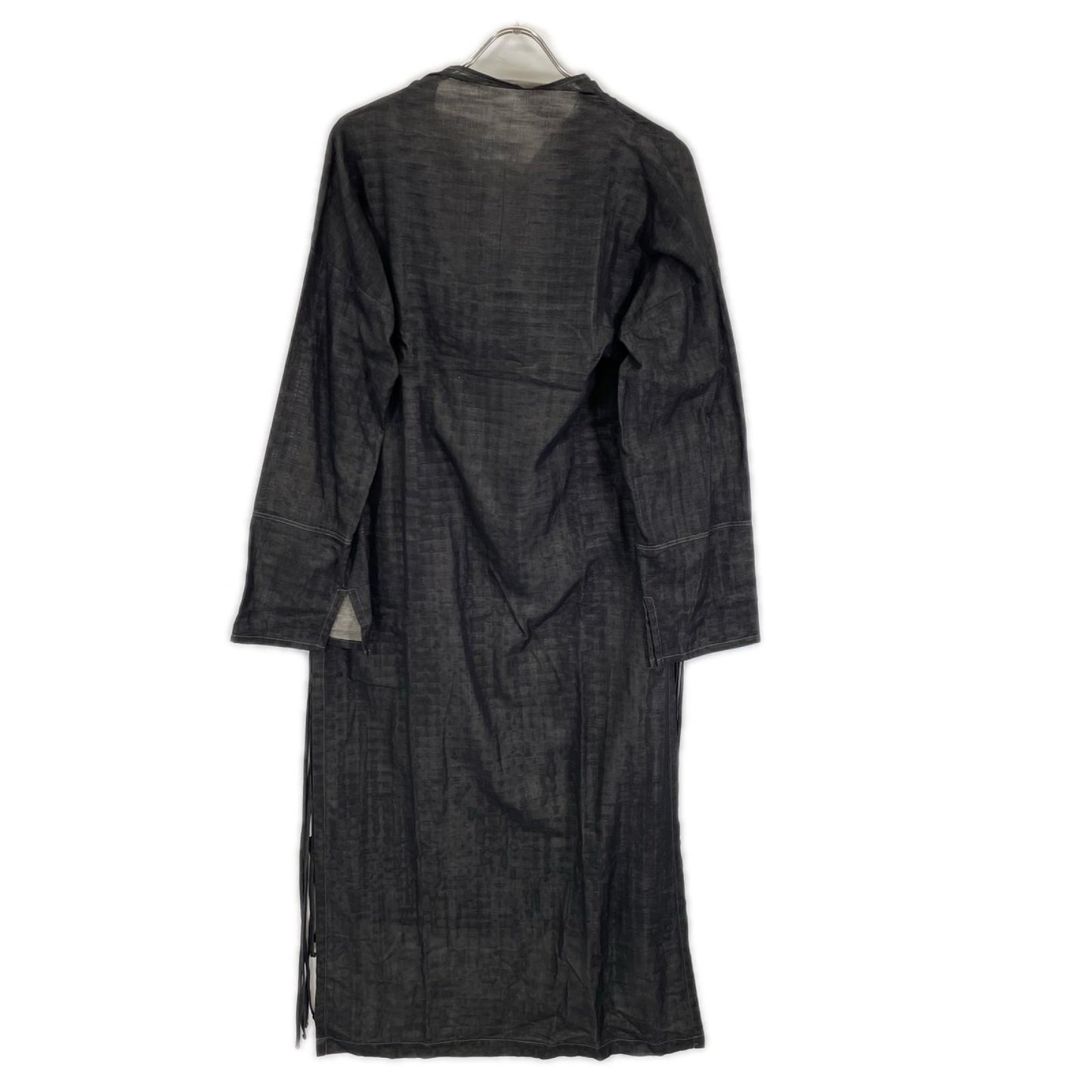pelleq ペレック OP0101-SS20 ブラック コットン混 サイドストリングスドレス ワンピース