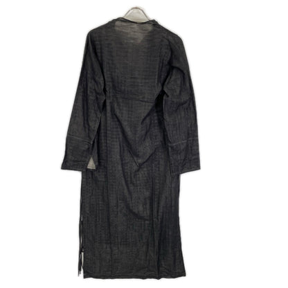pelleq ペレック OP0101-SS20 ブラック コットン混 サイドストリングスドレス ワンピース