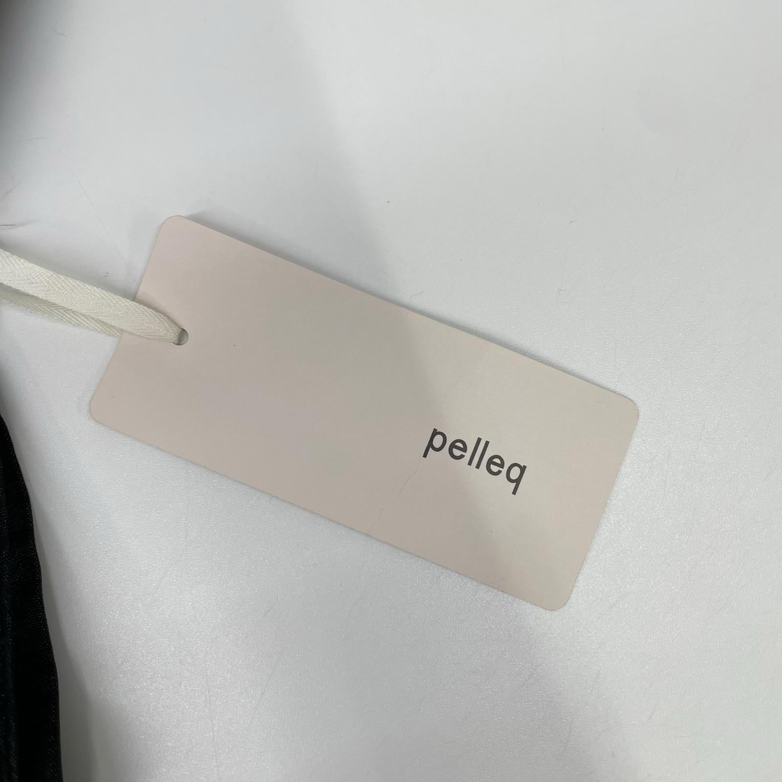 pelleq ペレック OP0101-SS20 ブラック コットン混 サイドストリングスドレス ワンピース