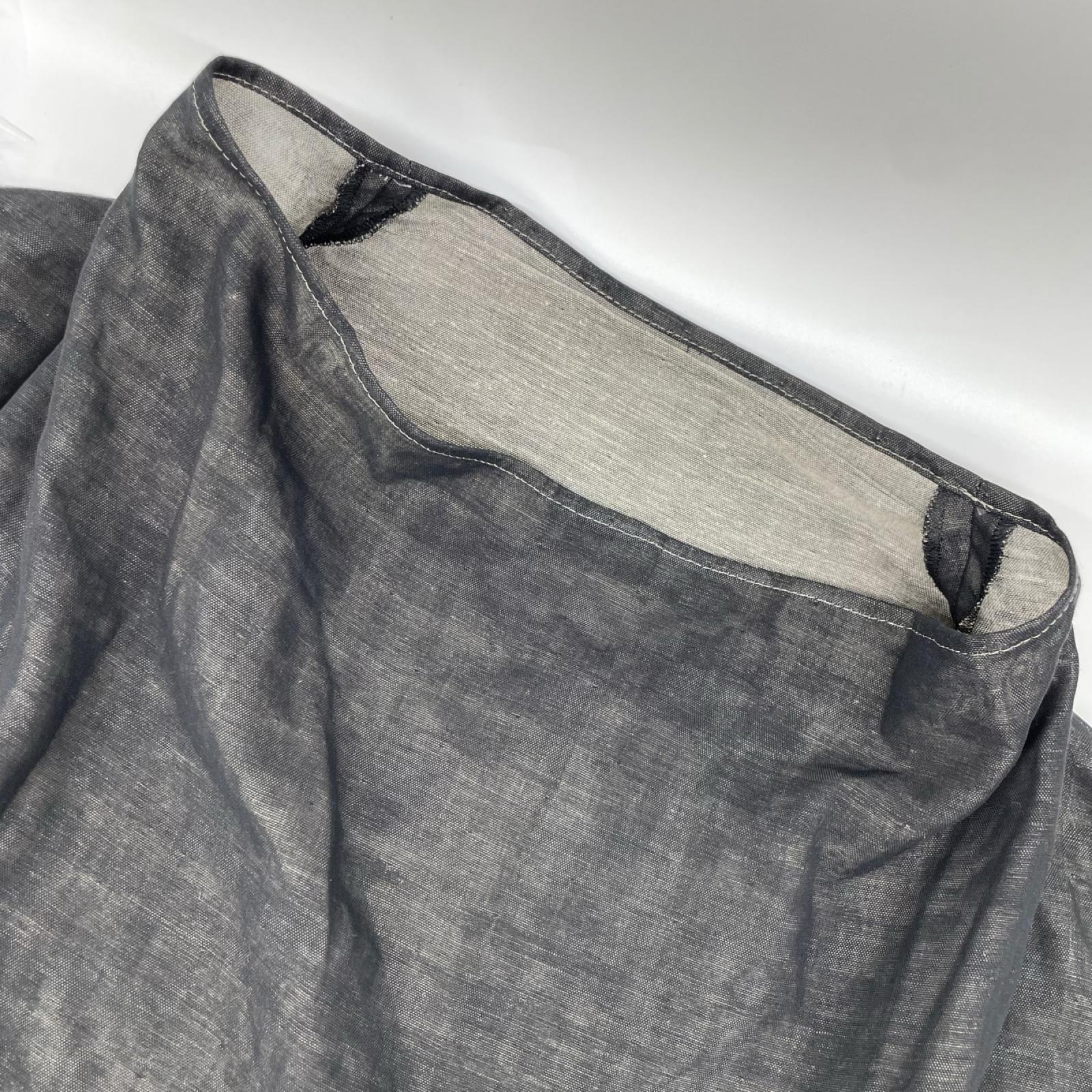 pelleq ペレック OP0101-SS20 ブラック コットン混 サイドストリングスドレス ワンピース