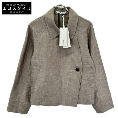 pelleq ペレック JK0604-SA22 ブラウン ウール混 ヘンプショートジャケット ジャケット