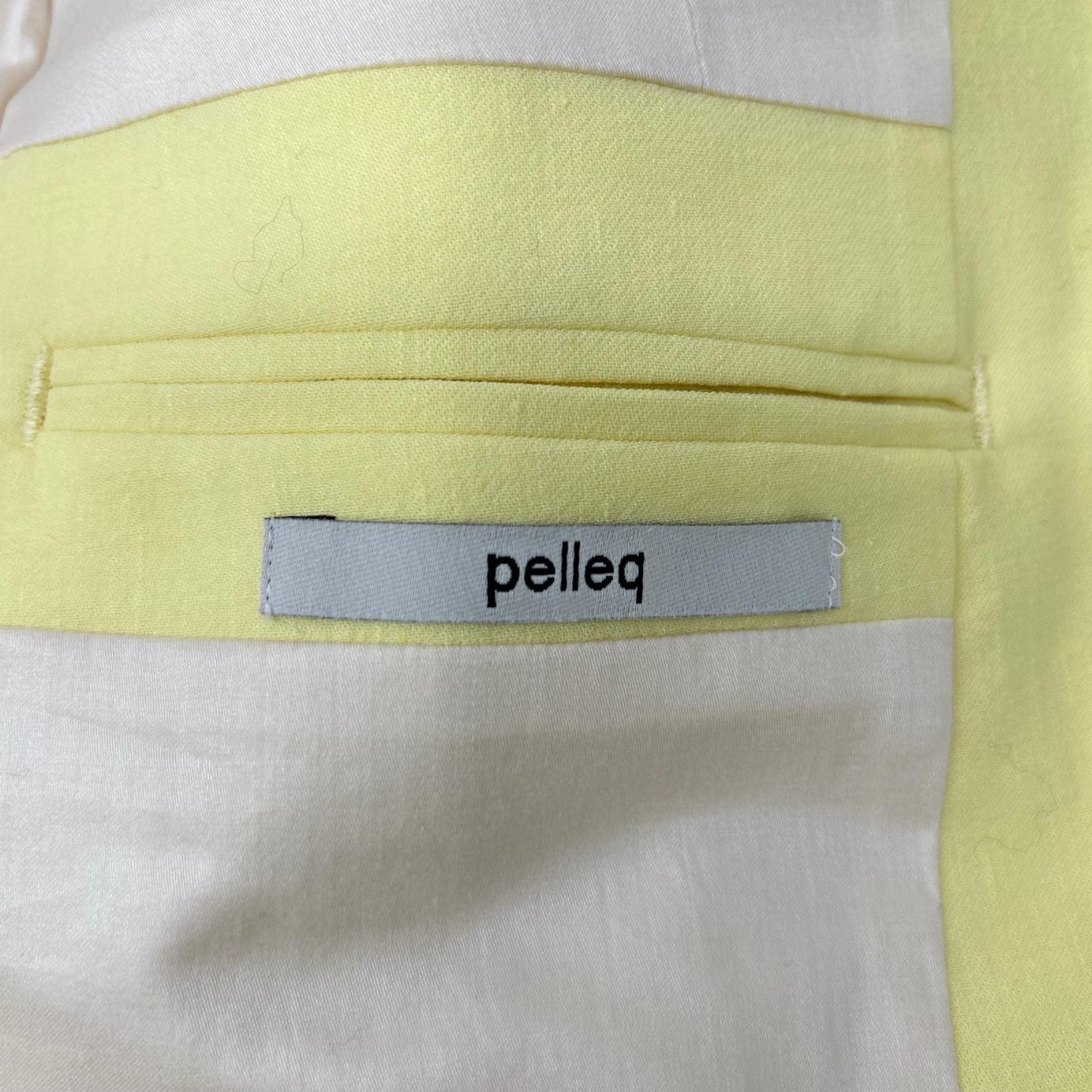 pelleq ペレック JK0401-SS20 イエロー ウールリネン テーラードジャケット ジャケット