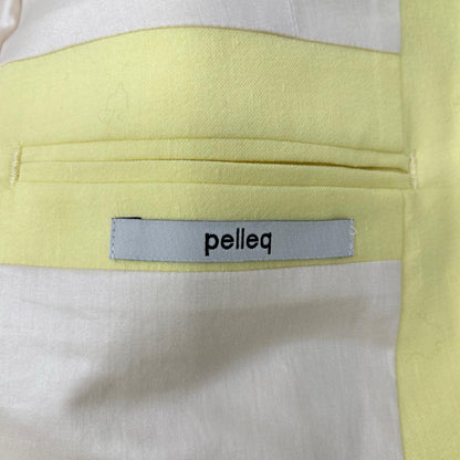 pelleq ペレック JK0401-SS20 イエロー ウールリネン テーラードジャケット ジャケット