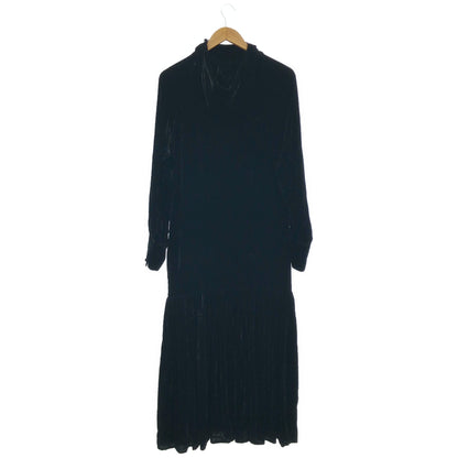 pelleq ペレック OP0101-AW22 ブラック ベルベット フーデット ドレス トップス