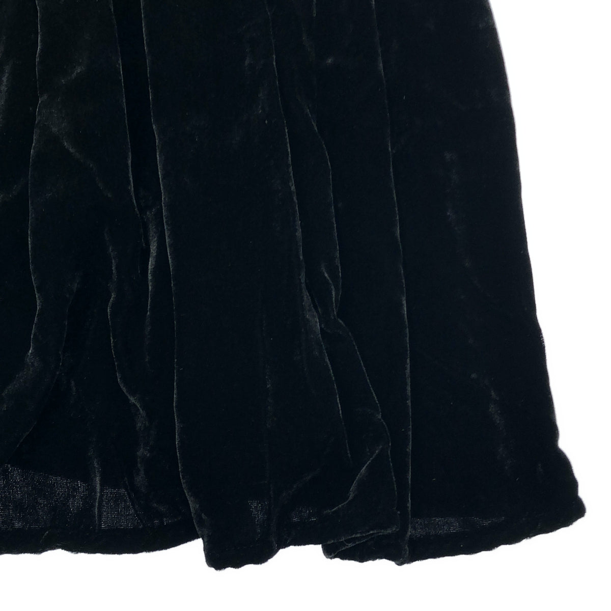 pelleq ペレック OP0101-AW22 ブラック ベルベット フーデット ドレス トップス
