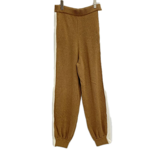 pelleq ペレック KP0902-SA22 ベージュ×ホワイト コットン COZY KNITTED TROUSERS ボトムス