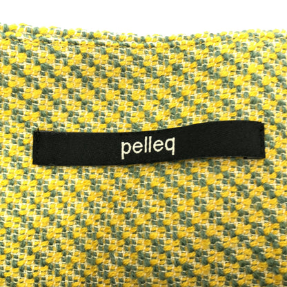 pelleq ペレック SK0502-AW22 イエロー×グリーン ツイードラップスカート ボトムス