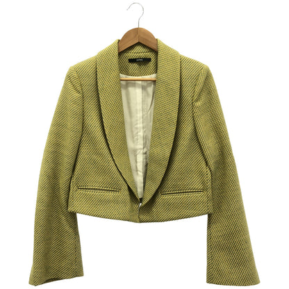 pelleq ペレック JK0505-AW22 イエロー×グリーン ツイード モーニングジャケット トップス