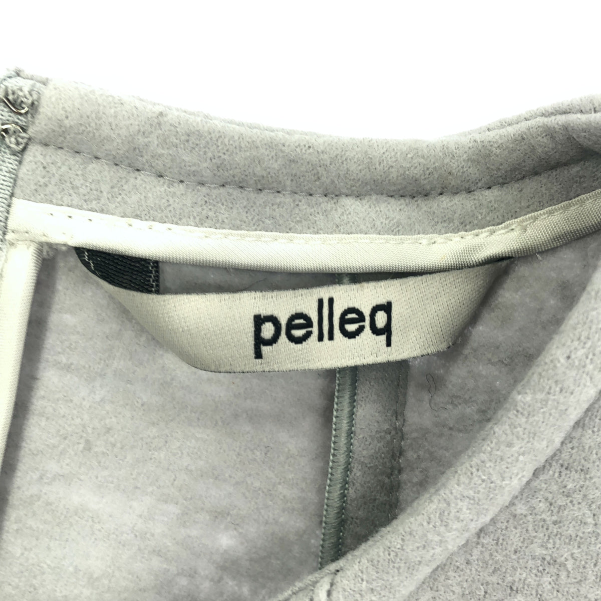pelleq ペレック OP0201-WS21 アイスブルー ウール フリンジドレス トップス