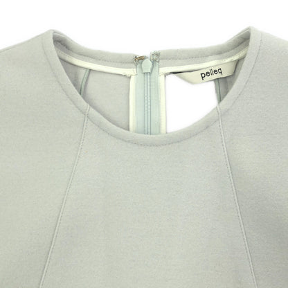 pelleq ペレック OP0201-WS21 アイスブルー ウール フリンジドレス トップス