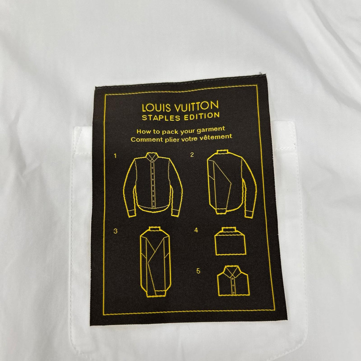 LOUIS VUITTON ルイヴィトン RM201Q OUQ HHS40W ホワイト STAPLES EDITION ステープルズ コットン 長袖シャツ トップス