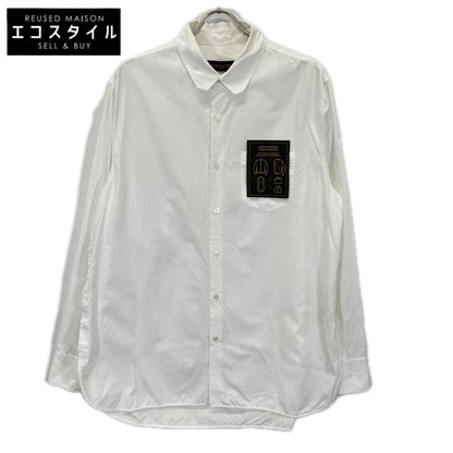 LOUIS VUITTON ルイヴィトン RM201Q OUQ HHS40W ホワイト STAPLES EDITION ステープルズ コットン 長袖シャツ トップス