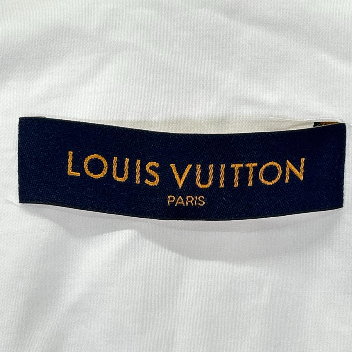 LOUIS VUITTON ルイヴィトン RM201Q OUQ HHS40W ホワイト STAPLES EDITION ステープルズ コットン 長袖シャツ トップス
