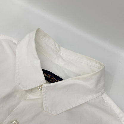 LOUIS VUITTON ルイヴィトン RM201Q OUQ HHS40W ホワイト STAPLES EDITION ステープルズ コットン 長袖シャツ トップス