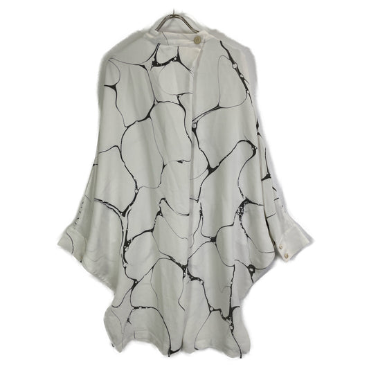 ISSEY MIYAKE イッセイミヤケ ホワイト IM13FH012 イカコート ワンピース　バンダナ付 ワンピース